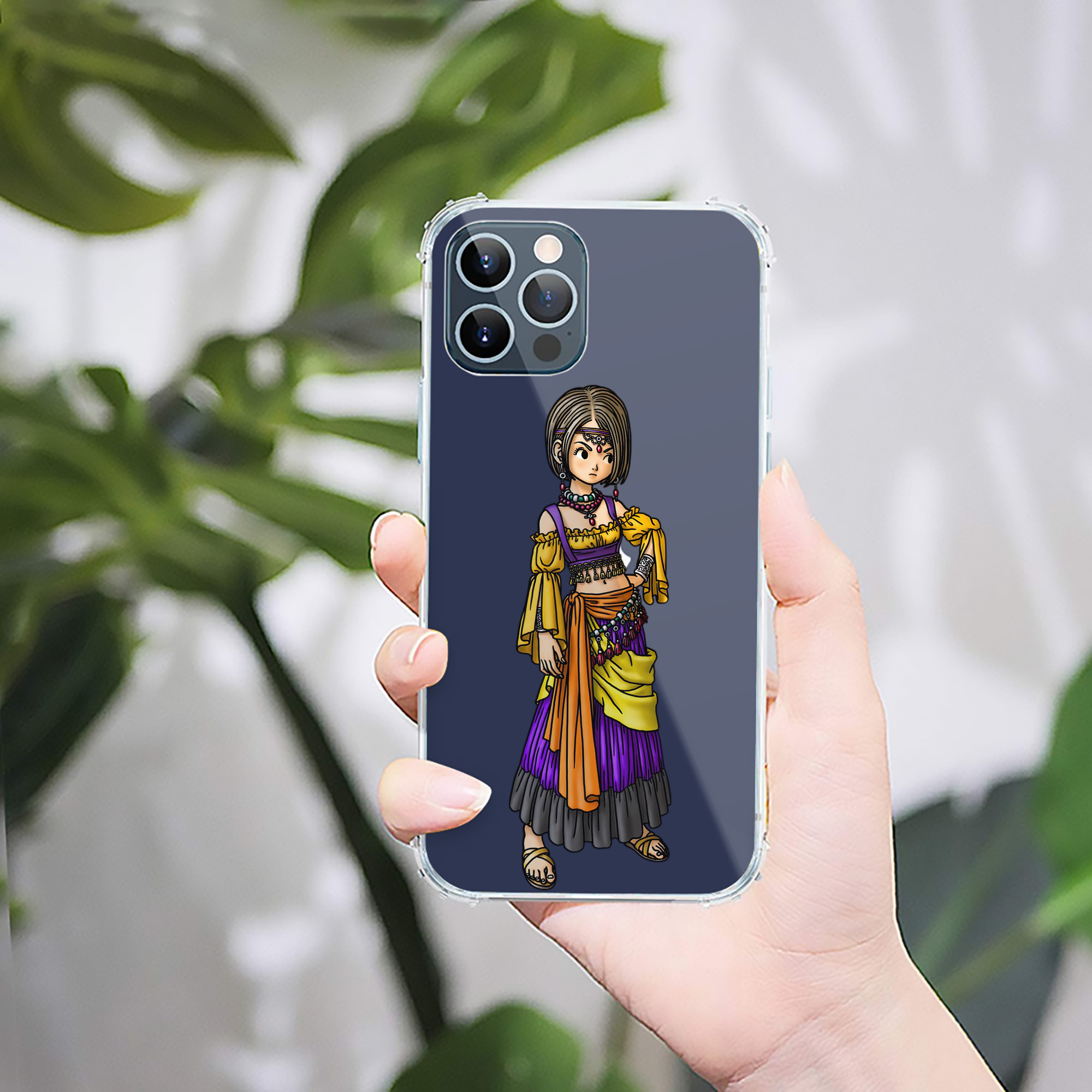 （画像用） ドラゴンクエスト Doragon Kuesuto Dragon Quest 【iPhone 12シリーズ対応】透明スマホケース（クリアソフトケース）